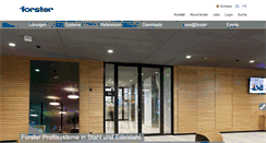 Desktop Screenshot of forster-profile.ch